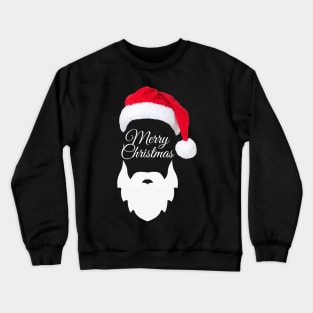 Funny Santa Beard Costume - White Fake Beard Christmas - Santa Claus Beard Costume - Merry Christmas Everyone Santa Crewneck Sweatshirt